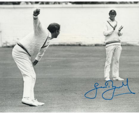 Cricket legend Geoff Boycott signed vintage 8 x 6 inch action photo. Good condition. All autographs come with a Certificate o