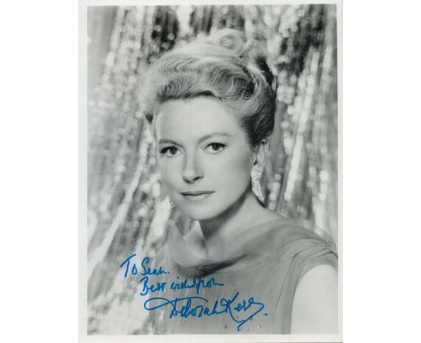 Veteran actress Deborah Kerr signed stunning 8 x 6 b/w vintage portrait photo, to Sean, lovely young image. Deborah Jane Trim