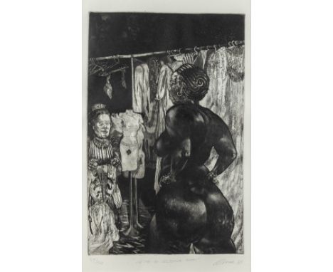 Diane VICTOR (1964 )'In the Re-dressing room' a lithograph, 49/50. (W:20 x H:31 cm)