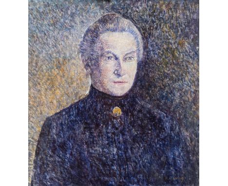 Alfons BLOMME (1889-1979) 'Portrait of a lady'A painting, oil on canvas.&nbsp;(W:55 x H:59 cm)