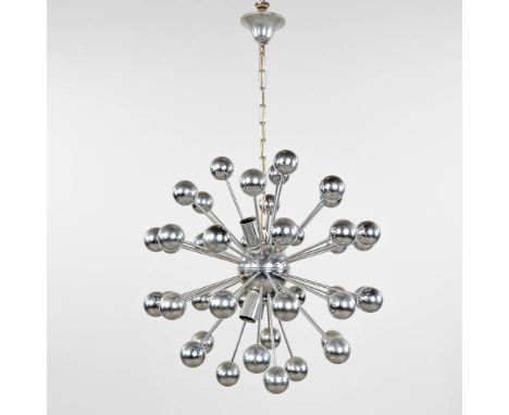 A 'Sputnik' suspension lamp, circa 1970.&nbsp;(D:45 cm)