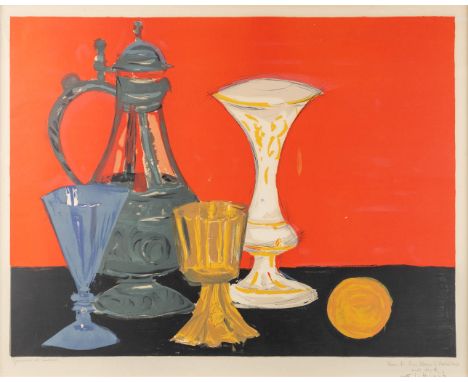 Rik SLABBINCK (1914-1991) 'Stil life' a lithograph.&nbsp;Marked&nbsp;Epreuve d'Artiste.&nbsp;(W:69 x H:55 cm)