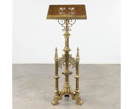 Jones &amp; Willis Ltd. Birmingham, a gothic revival lectern, brass, 1894.&nbsp;Marked Jones &amp; Willis.&nbsp;The lectern i