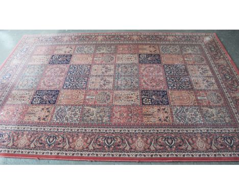 Modern Persian style 'tiled' patern carpet, 298x202cm.