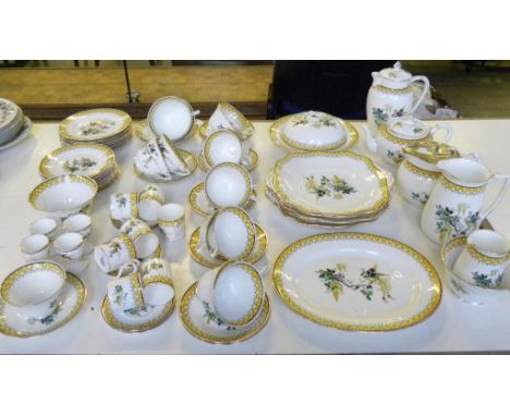 AN ADDERLEY'S BONE CHINA STELLA PATTERN TEA SERVICE MADE FOR HARRODS LTD, C1925