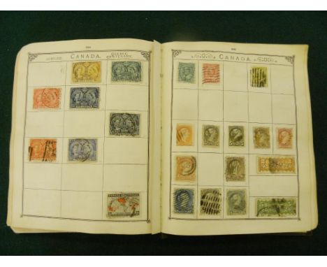 POSTAGE STAMPS. A COLLECTION IN WELL FILLED LINCOLN ALBUM ALL QV-GV, M & U (SOME F.U.) FAIRLY EXTENSIVE RANGES INC GB FROM 18