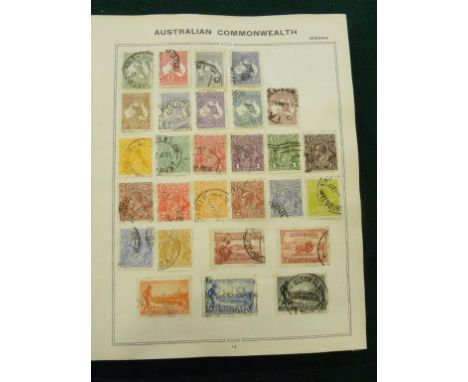 POSTAGE STAMPS. A COLLECTION IN RAPKIN TRIUMPH ALBUM, M & U, GENERALLY VERY CLEAN BRITISH EMPIRE AND FOREIGN RANGES NEATLY LA