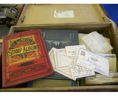 POSTAGE STAMPS. AN M & U COLLECTION LINCOLN, STRAND AND OTHER ALBUMS SORTED INTO PACKETS AND LOOSE INCLUDING SOME POSTAL STAT