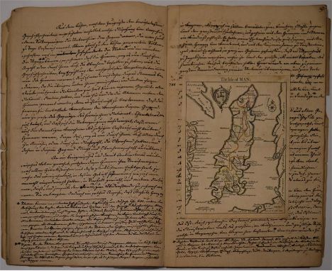 A nineteenth century hand written manuscript entitled "Reihenfolge de Oestreichschen Regentum 1821" (Kings of Austria) pages 