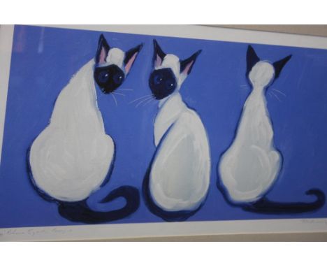 F. Kirkwood, signed Ltd Edition print, 188/195, 'Blue Eyed Boys', 31 x 57cm