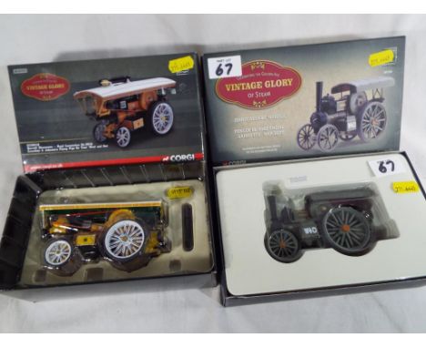 Corgi Vintage Glory, celebrating the Golden Age of Steam - two 1:50 scale die cast models, Fowler B6 Road Engine - 'Lafayette