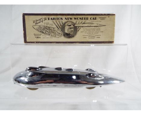 Britains - a model of the Railton New Wonder Car in original box, chrome body lifting to reveal the chassis, engine bay and c