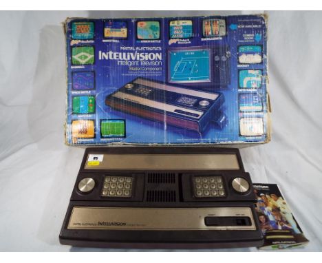 A Mattel Electonics Intellivision Intelligent Television games console, boxed