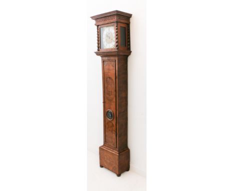 A fine late 17th century Charles II / James II walnut and marquetry eight day longcase clock by Henry Jones of London - the 1