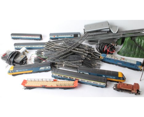 A collection of 1980s Hornby OO Gauge 2-rail toy trains - all unboxed, including a 43010 & 43011 Inter-City 125 Power and Tra