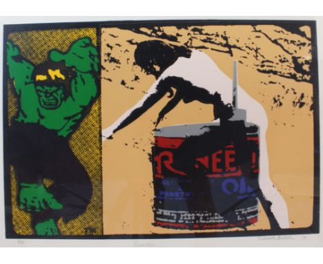 Richard Anderton (20th century) 'Runessi'   signed and dated '70 (l/r) ebonised framed and glazed, low run limited edition (2