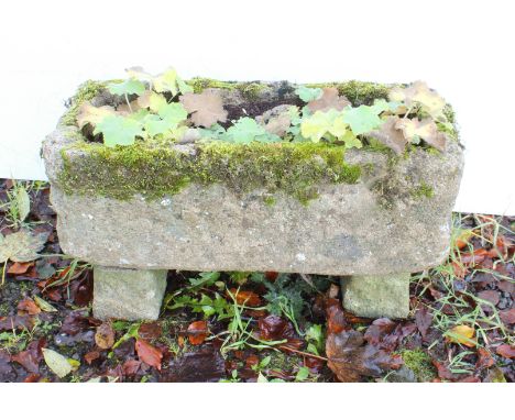 A small composition stone garden trough&nbsp;