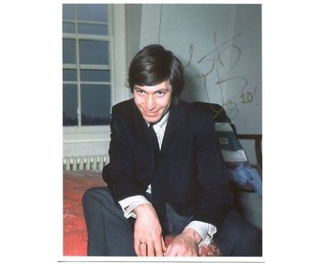  Rolling Stones 8x10 Inch Photo Signed By Rolling Stones Drummer and Songwriter Charlie Watts  Good condition. All signed ite