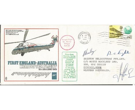 Rare RAF C1 cover. RAF Museum 1969 Co-Ordinated Series C1. This is the oversized first cover, flown by Wessex helicopter from