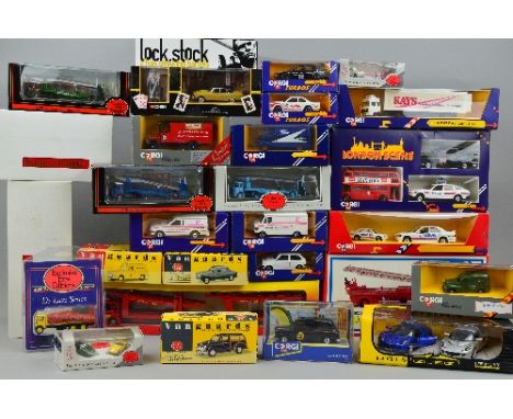 A QUANTITY OF BOXED MODERN DIECAST VEHICLES, to include Corgi Toys Kays Catalogue/White Arrow Set, American La France Aerial 