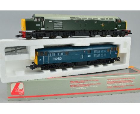 A BOXED LIMA RAILWAYS OO GAUGE CLASS 31 LOCOMOTIVE, No.31 283, B.R. blue livery, large numbers and Thornaby Depot logos (L205