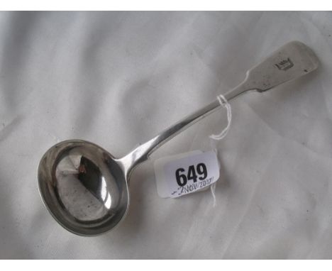 Victorian fiddle pattern sauce ladle   Lon 1876 by GA  65g      