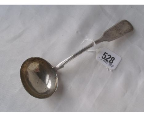 Exeter - Victorian fiddle pattern sauce ladle 1877 by JW Co  55g       