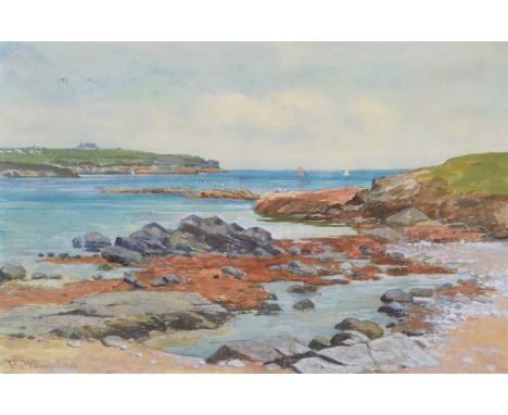 John McDougal (1880-1934) Coastal view, signed and dated 1926, watercolour.34cm x 52cm (13.5in x 20.5in)Condition report:The 