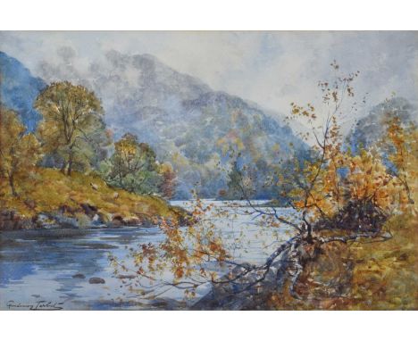 J. A. Henderson Tarbet (Scottish c.1865-1937) Autumnal river scene, signed, watercolour.32.5cm x 47cm (12.75in x 18.5in)Condi