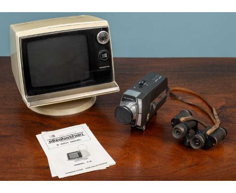 A Super 8 camera by Bell &amp; Howell; together with an Elizabethan 9-inch Model T9 televisionQty: 2Both the camera and telev