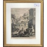 Luke Sullivan (Irish, 1705-1711), Satire on False Perspective: Frontispiece to "Kirby's