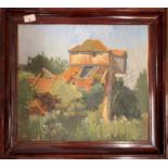 Vera Spencer (British,b.1926),"The Old Mill Thurning", oil on board, 40x47cm, framed