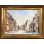 Ivan Lilley (British, 20th century), Kings Lynn, oil on board, signed and dated 1981, 39x54cm,