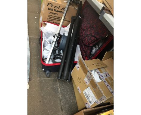 A QUANTITY OF PHOTOGRAPHY EQUIPMENT COMPRISING CITIZEN PHOTO PRINTER MODEL JR10 M01, 22" LLYAMA PRO LITE OPTICAL TOUCH SCREEN