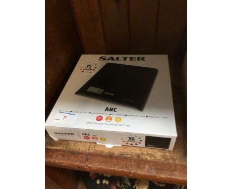 BOXED SALTER KITCHEN SCALES 