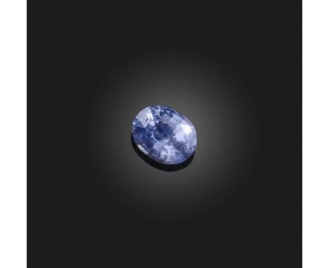 † † A loose colour change sapphire, the oval colour change sapphire weighing 9.50 caratsAccompanied by report no.25354 from t