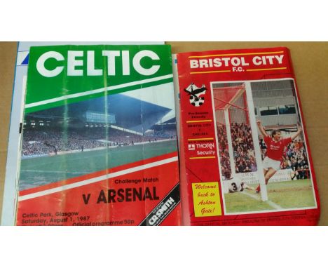 FOOTBALL, programmes, inc. testimonials (21), Spurs v West Ham 1983 (Nicholson), Ipswich v Celtic 1981 (Hunter), Manchester U