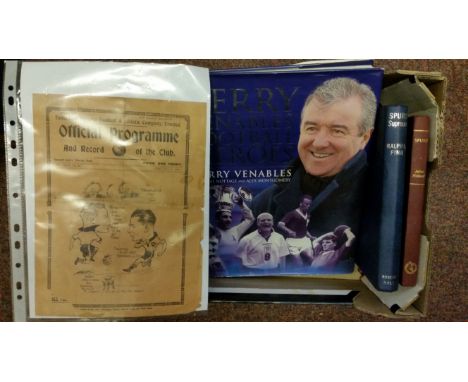 FOOTBALL, Tottenham Hotspur selection, inc. books (3), Spurs Supreme by Finn, Spurs by Holland (1957), each lacking dj; Terry