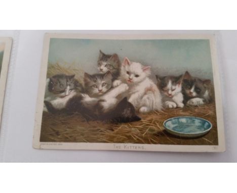 NATIONAL TOB. CO., Art Miniatures, Nos. 1 &amp; 3-6 (80 x 152mm); Nos. 8-10 (134 x 89mm), Newsboy Plug backs, corner creases 