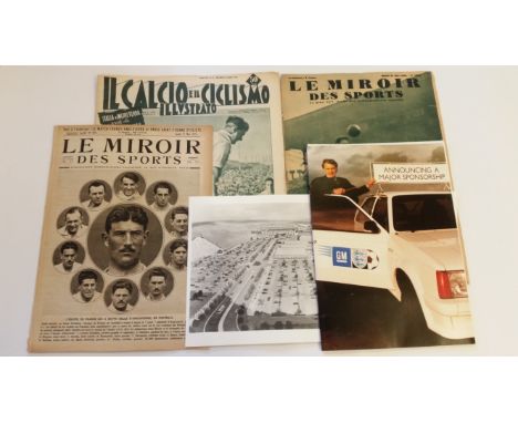 FOOTBALL, selection, inc. magazines, Le Miroir des Sports (2), France v England, 12th May 1921 &amp; 31st Mar 1938; newspaper