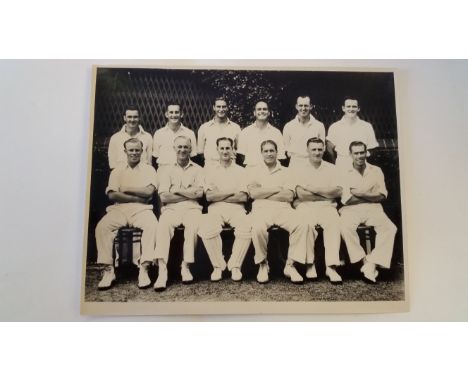 CRICKET, press photo of 1948 New South Wales team, for match v Western Australia, taken in Perth, agency stamp to back (Melba