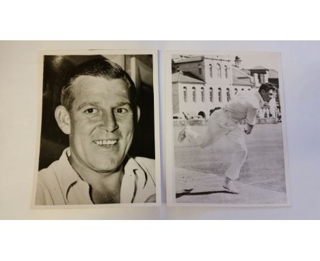 CRICKET, photos, Australia, early 1960s, inc. W. Grout (h/s), Neil Hawke bowling, Neil Harvey (2), Richie Benaud, Bob Cowper 