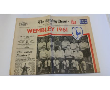 FOOTBALL, newspapers, 1961, The Evening News, 6th &amp; 8th May, Evening Standard, 6th May, Illustrated Chronicle, 12th May, 