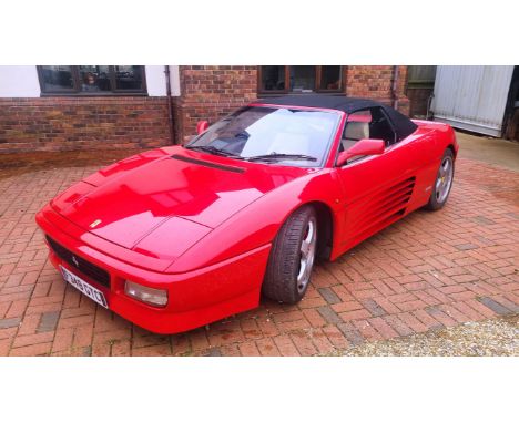 Superbly presented, right-hand drive 348 Spider with only 36,500 miles.
UK-supplied new and first registered on 11/02/1994
Pr