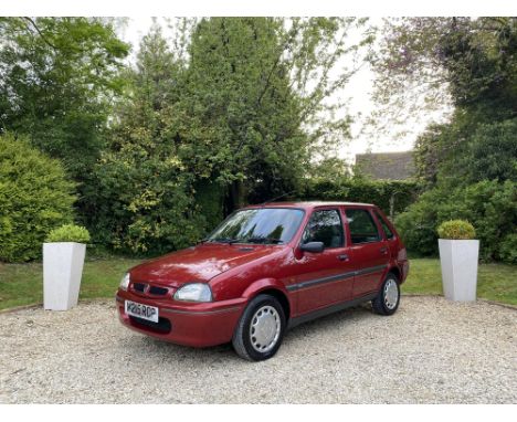 Delightful little Rover Kensington with only 27,000 miles from new.
1.1-litre, 5 door Kensington finished in vibrant Nightfir