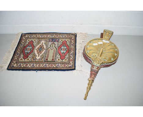 Pair of vintage brass mounted bellows