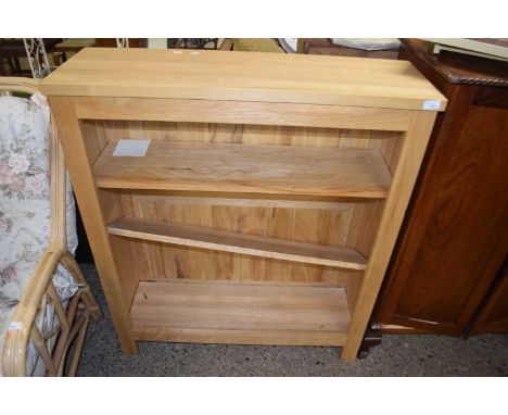 Modern light wood bookcase cabinet