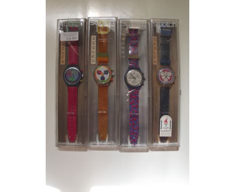 Swatch watch - Swatch Chrono, 4 different watches