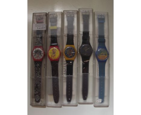 Swatch watch - Swatch Quartz, 5 different watches.