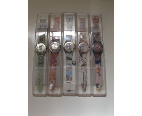 Swatch watch - Swatch Quartz, 5 different watches.
